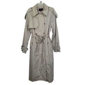 Banana Republic Women Tan Classic Twill Trench Coat Size XL